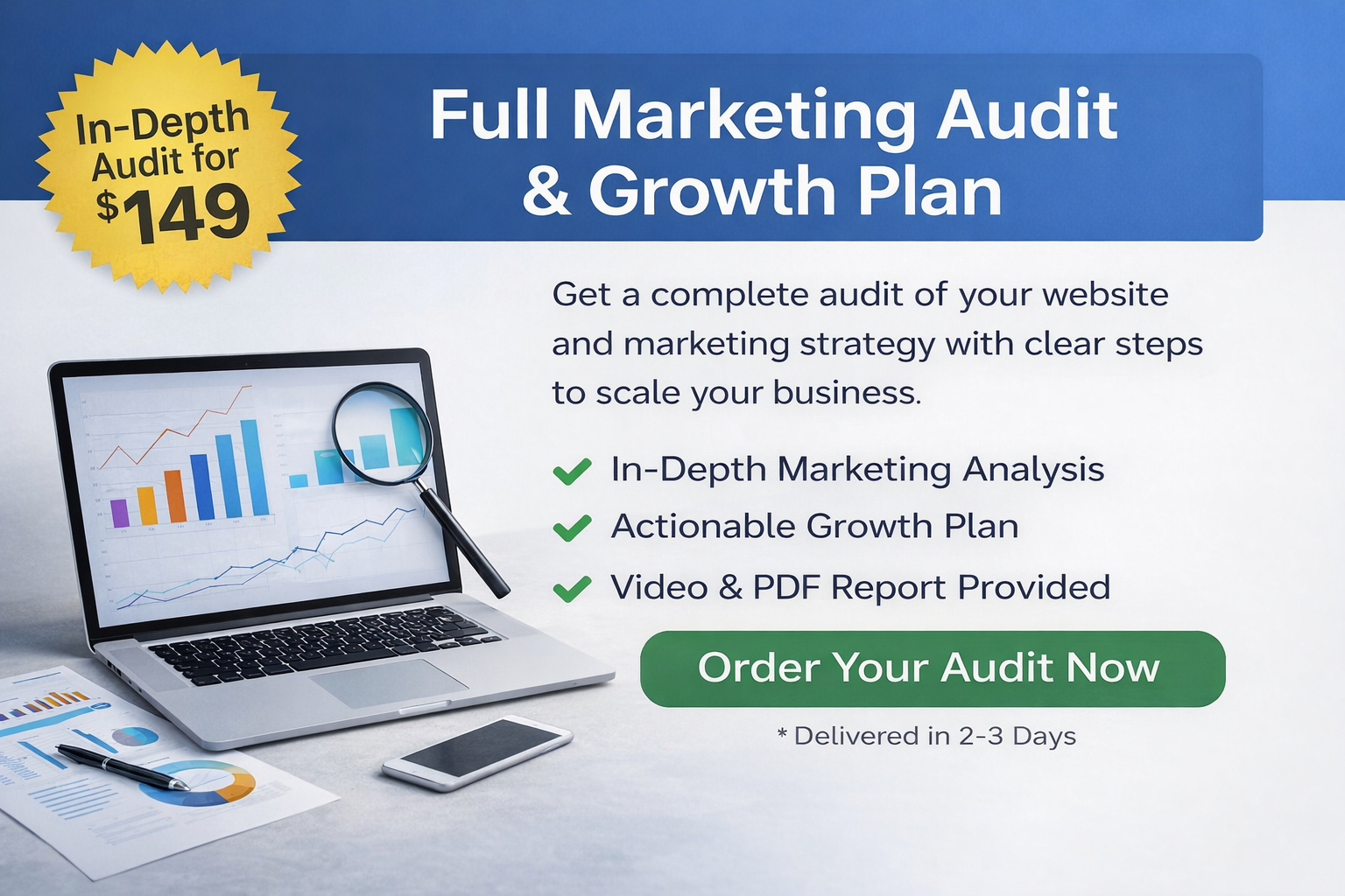 Full Marketing Audit & Growth Plan