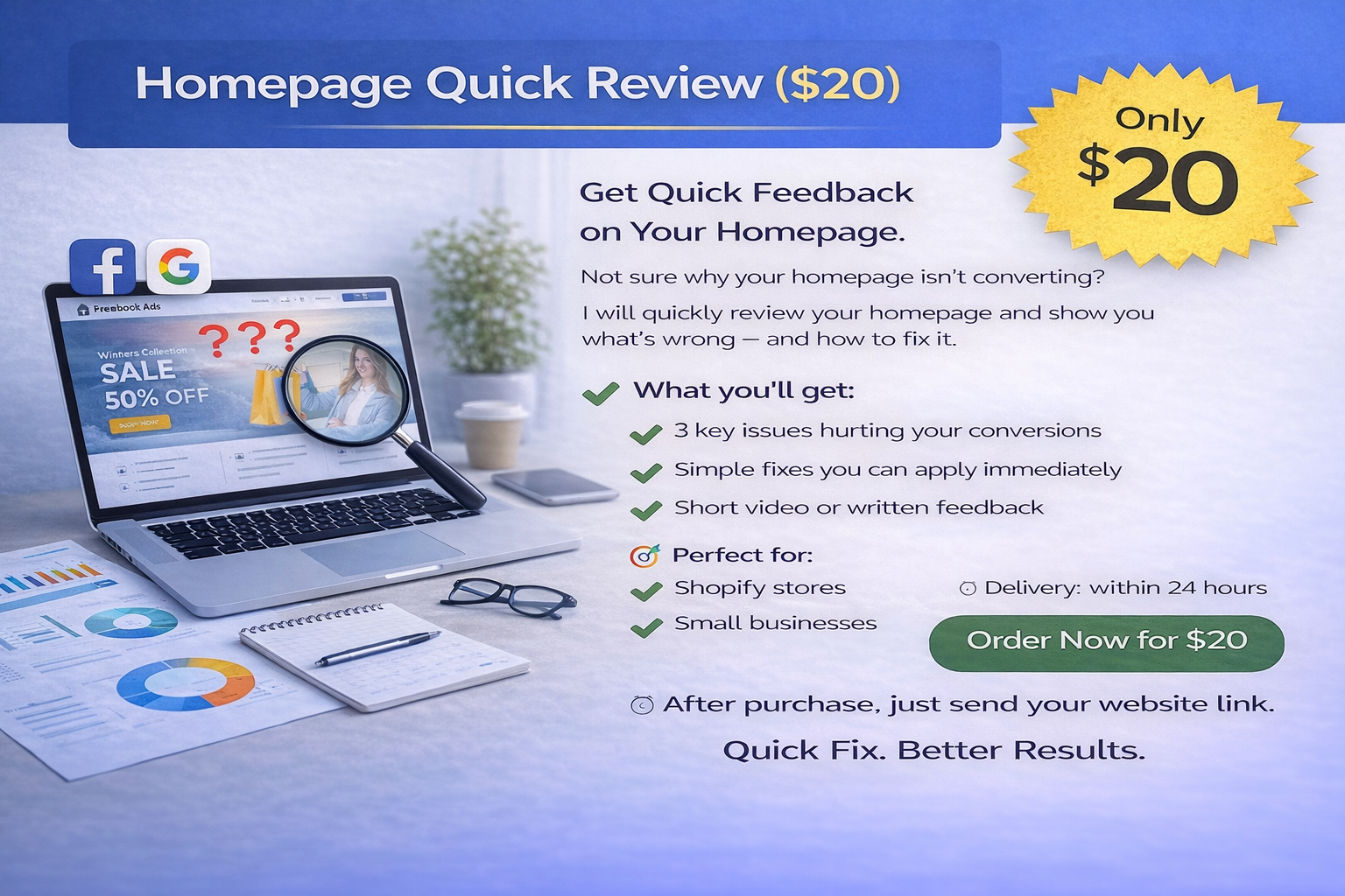 Homepage Quick Review